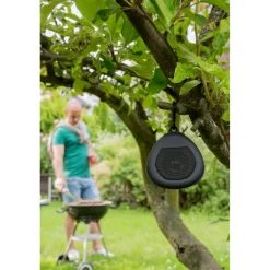 Głośnik bezprzewodowy 5W Air Gifts z karabińczykiem | Justice / Czarny V7281-03