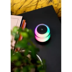 Głośnik bezprzewodowy 5W, lampka RGB | Seamus / Czarny V0049-03