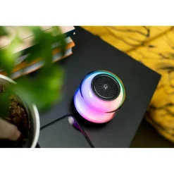 Głośnik bezprzewodowy 5W, lampka RGB | Seamus / Czarny V0049-03