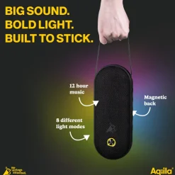 Głośnik Bluetooth Aqiila Soundbird CM 30 W z podświetleniem RGB / Czarny LT45211-N0002