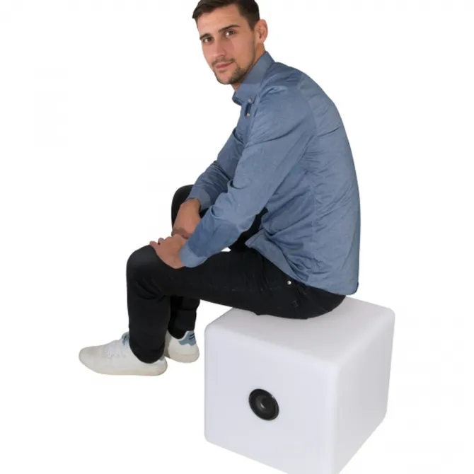 Głośnik bluetooth świecący XXL DONATO / Biały 8073506