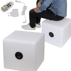 Głośnik bluetooth świecący XXL DONATO / Biały 8073506