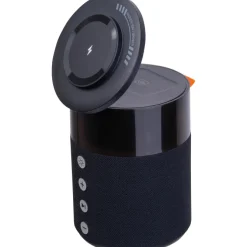 Głośnik bluetooth z ładowarką bezprzewodową Ferraghini RILEY / Czarny F25503