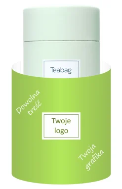 Herbata sypana w tubie z banderolą / Wielokolorowy TBG0550