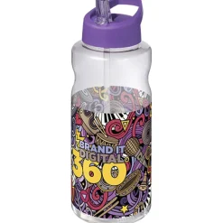 H2O Active® Big Base bidon z dzióbkiem o pojemności 1 litra / Fioletowy 21017637