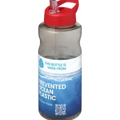 H2O Active® Eco Big Base bidon o pojemności 1 litra z wieczkiem z dzióbkiem / Ciemnografitowy 21017994