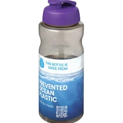 H2O Active® Eco Big Base bidon z wieczkiem zaciskowym o pojemności 1 litra / Ciemnografitowy 21017891