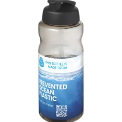 H2O Active® Eco Big Base bidon z wieczkiem zaciskowym o pojemności 1 litra / Ciemnografitowy 21017884