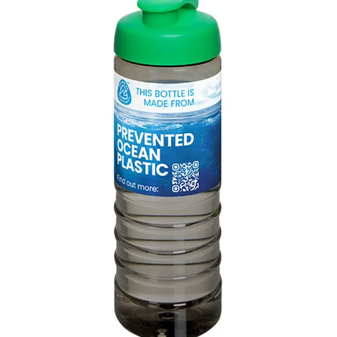 H2O Active® Eco Treble bidon z otwieraną pokrywką o pojemności 750 ml / Ciemnografitowy 21047903