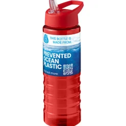 H2O Active® Eco Treble bidon z pokrywką z tutką o pojemności 750 ml  / Ciemnografitowy 21048209
