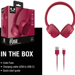 3HP1100 I Fresh 'n Rebel Code Fuse-Wireless on-ear headphone / Czerwony LT49734-N0021