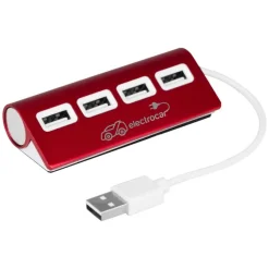 Hub USB 2.0 | Fletcher / Czerwony V3447-05
