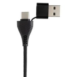 Hub USB, plastik z recyklingu / Czarny P308.5601