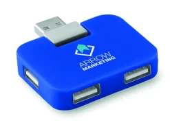 Hub USB 4 porty / Niebieski MO8930-37