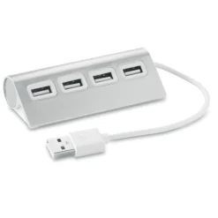 Hub USB / Srebrny mat MO8853-16