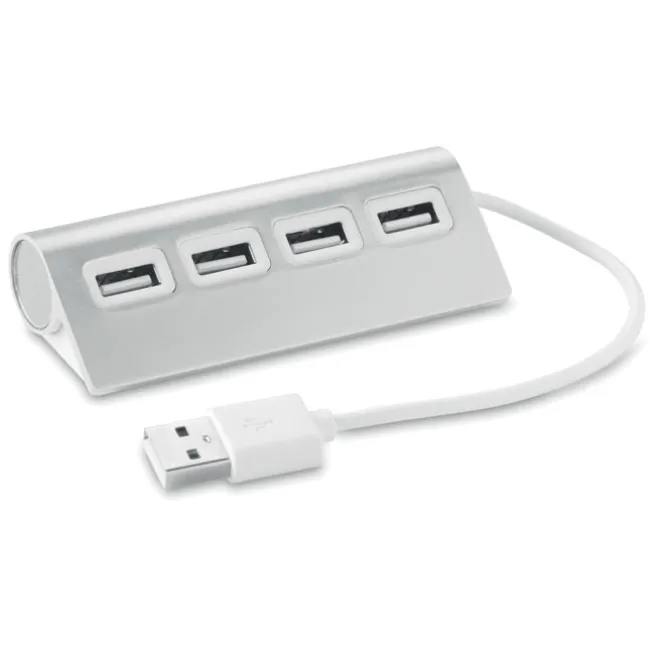 Hub USB / Srebrny mat MO8853-16