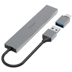 Hub USB, USB-C Hama / Szary VH072-19