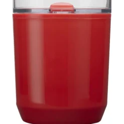 Hudson kubek z podwójnymi ściankami o pojemności 180 ml wykonany z tworzyw sztucznych pochodzących z recyklingu / Czerwony 10085221