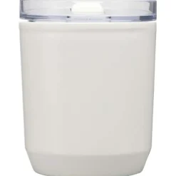 Hudson kubek z podwójnymi ściankami o pojemności 180 ml wykonany z tworzyw sztucznych pochodzących z recyklingu / Biały 10085201