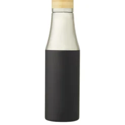 Hulan miedziana, próżniowo izolowana butelka o pojemności 540 ml z bambusową pokrywką / Czarny 10066790