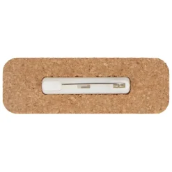 Identyfikator z korka z przypinką / Naturalny LT99720-N0094