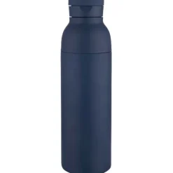 Illuminate butelka termiczna o pojemności 650 ml z podwójnymi ściankami, wykonana ze stali nierdzewnej z recyklingu z certyfikatem RCS. / Granatowy 10083855