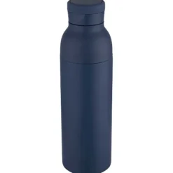 Illuminate butelka termiczna o pojemności 650 ml z podwójnymi ściankami, wykonana ze stali nierdzewnej z recyklingu z certyfikatem RCS. / Granatowy 10083855