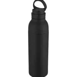Illuminate butelka termiczna o pojemności 650 ml z podwójnymi ściankami, wykonana ze stali nierdzewnej z recyklingu z certyfikatem RCS. / Czarny 10083890