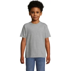IMPERIAL Dziecięcy T-SHIRT / Szary Melanż S11770-GM-4XL