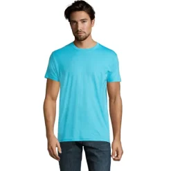 IMPERIAL Męski T-SHIRT 190g / Niebieski Atol S11500-AL-3XL