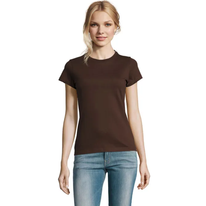 IMPERIAL WOMEN T-SHIRT 190g / Chocolate S11502-CH-L