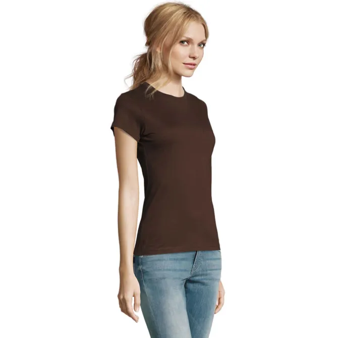 IMPERIAL WOMEN T-SHIRT 190g / Chocolate S11502-CH-XL