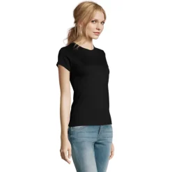 IMPERIAL WOMEN T-SHIRT 190g / Deep black S11502-DB-3XL