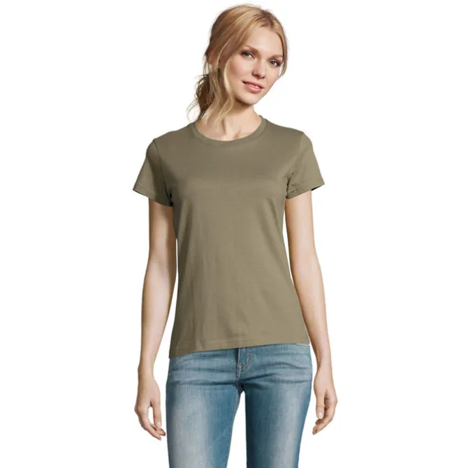 IMPERIAL WOMEN T-SHIRT 190g / Khaki S11502-KH-S