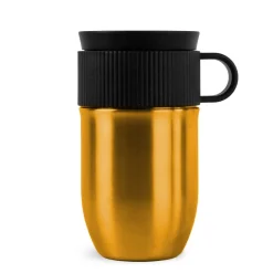 Izolowany kubek Sagaform Ted, 280 ml, szczelny, można myć w zmywarce / Złoty LT52131-N0006