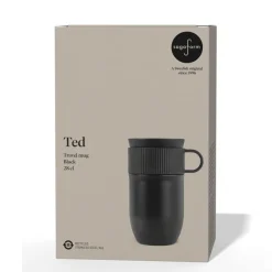 Izolowany kubek Sagaform Ted, 280 ml, szczelny, można myć w zmywarce / Ciemnoczerwony LT52131-N0020
