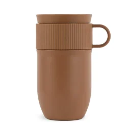 Izolowany kubek Sagaform Ted, 280 ml, szczelny, można myć w zmywarce / Brązowy LT52131-N0051