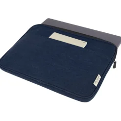 Joey 14-calowe etui na laptopa z płótna z recyklingu z certyfikatem GRS, o pojemności 2 l / Granatowy 12068055
