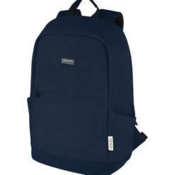 Joey 15,6-calowy plecak na laptopa z płótna z recyklingu z certyfikatem GRS o pojemności 18 l / Granatowy 12067755