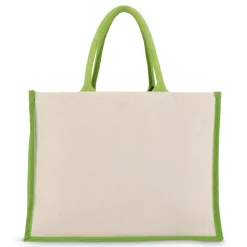 Jutowo-bawełniana torba na ramię OEKO-TEX® 42,5 x 19 x 32 cm 320 g/m² / Ciemnoniebieski LT95373-N0010