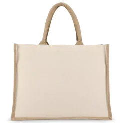 Jutowo-bawełniana torba na ramię OEKO-TEX® 42,5 x 19 x 32 cm 320 g/m² / Beżowy LT95372-N0055