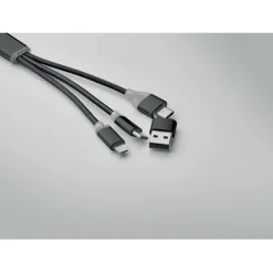 Kabel ładujący 4 w 1 typu C / Czarny MO2141-03