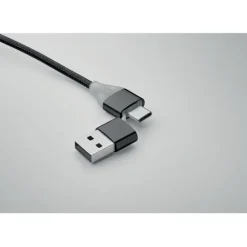 Kabel ładujący 4 w 1 typu C / Czarny MO2141-03