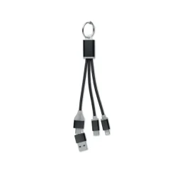 Kabel ładujący 4 w 1 typu C / Czarny MO2141-03