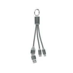 Kabel ładujący 4 w 1 typu C / Tytanowy MO2141-18