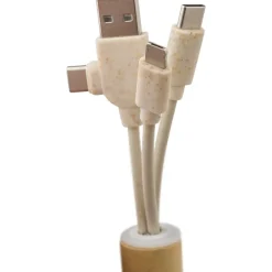 Kabel do ładowania, brelok do kluczy / Brązowy V1225-16