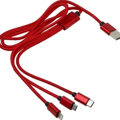 Kabel do ładowania / Czerwony V0323-05
