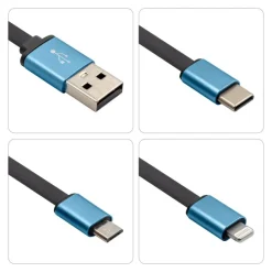 Kabel do ładowania i synchronizacji | Evelyn / Czerwony V0479-05