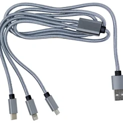 Kabel do ładowania / Srebrny V0323-32