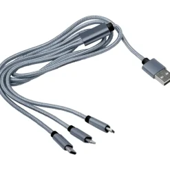 Kabel do ładowania / Srebrny V0323-32